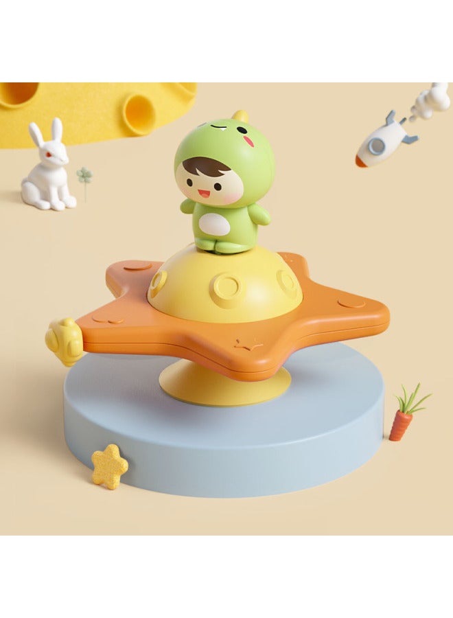 Baby Sucker Tun Le Young Children's Calming Sucker Finger Rotating Gyro Dining Chair Bathroom Water Play Toys-Color:Cartoon Spinner [dinosaur] Bag - Image 1