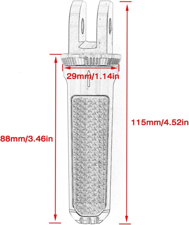 Wivplex Gold Motorcycle Foot Pegs for Triumph Models - Image 2