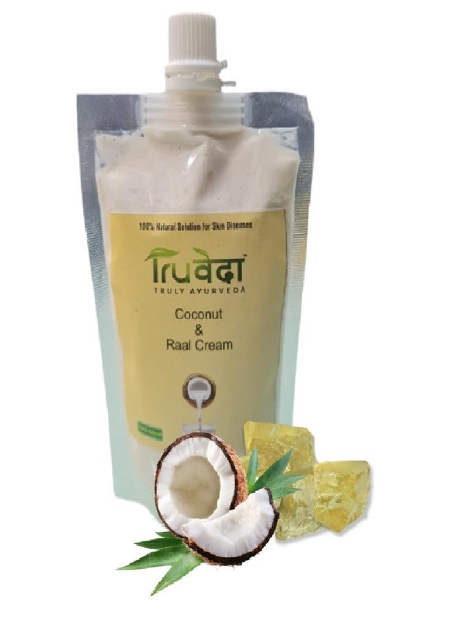 TruVeda Ayurvedic Coconut Oil Based Skin Care Cream(Raal Malam) 125gm, safe for any skin type. No side effects (Pack Of 1) - Image 1