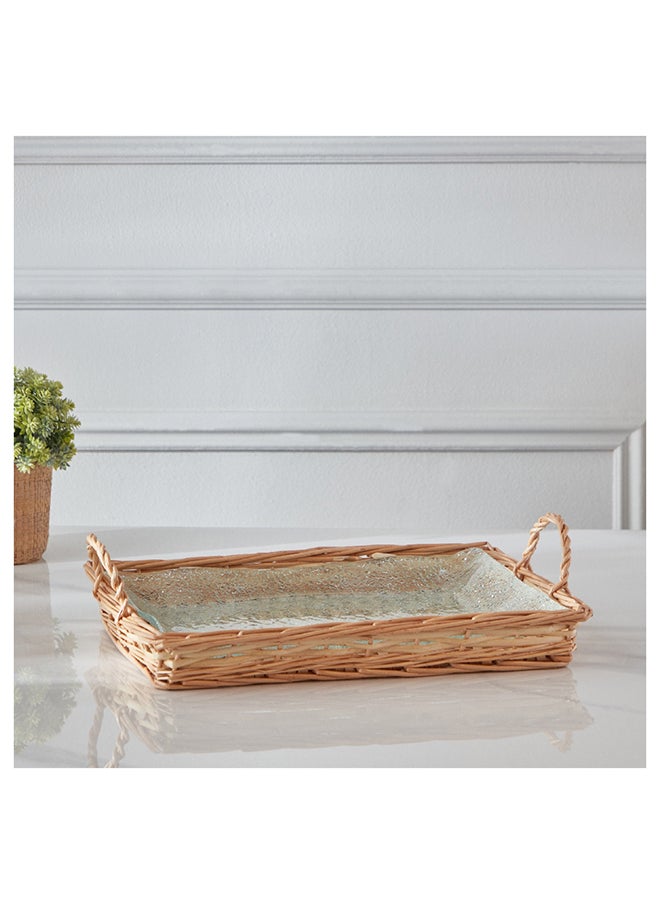 Home Box Minimalist 2-Piece Glass Serving Tray Set 27.1x39.5x10.7 cm  - Image 2
