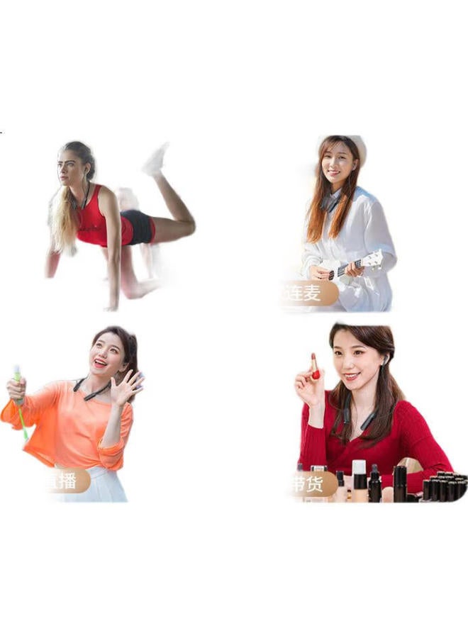 Soaiy Sg5 Monitoring Wireless Earphones, Professional Wireless Sound Card, In-Ear Monitoring For Singing Douyin, Neckband-Style Wireless Earphones For Mobile Phones - Image 1