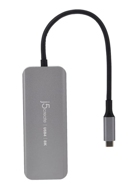 j5create JCH453 USB4 8K60 Slim Hub, Space Grey