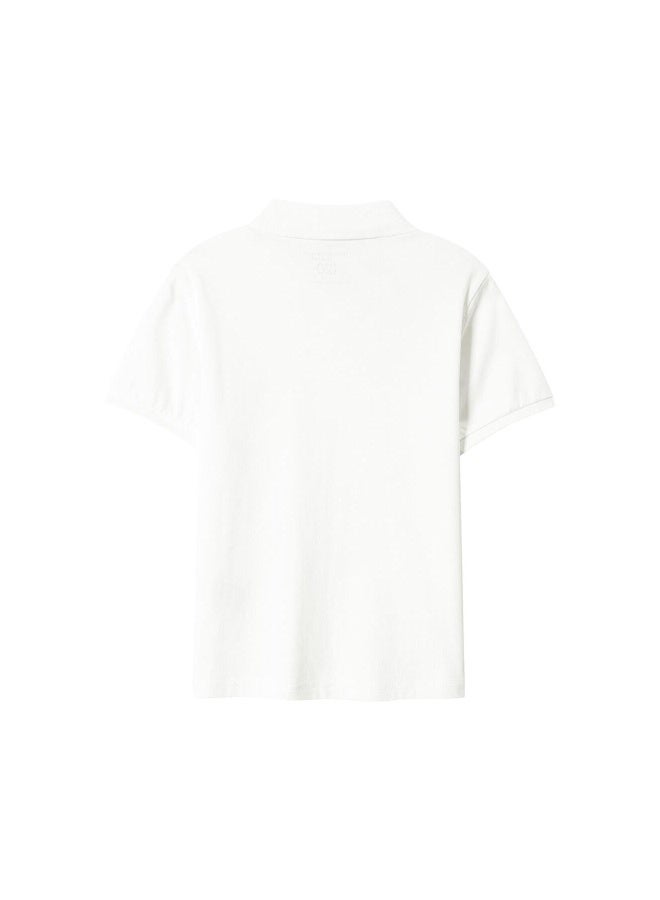 جيوردانو قميص بولو أبيض للأطفال - Image 4