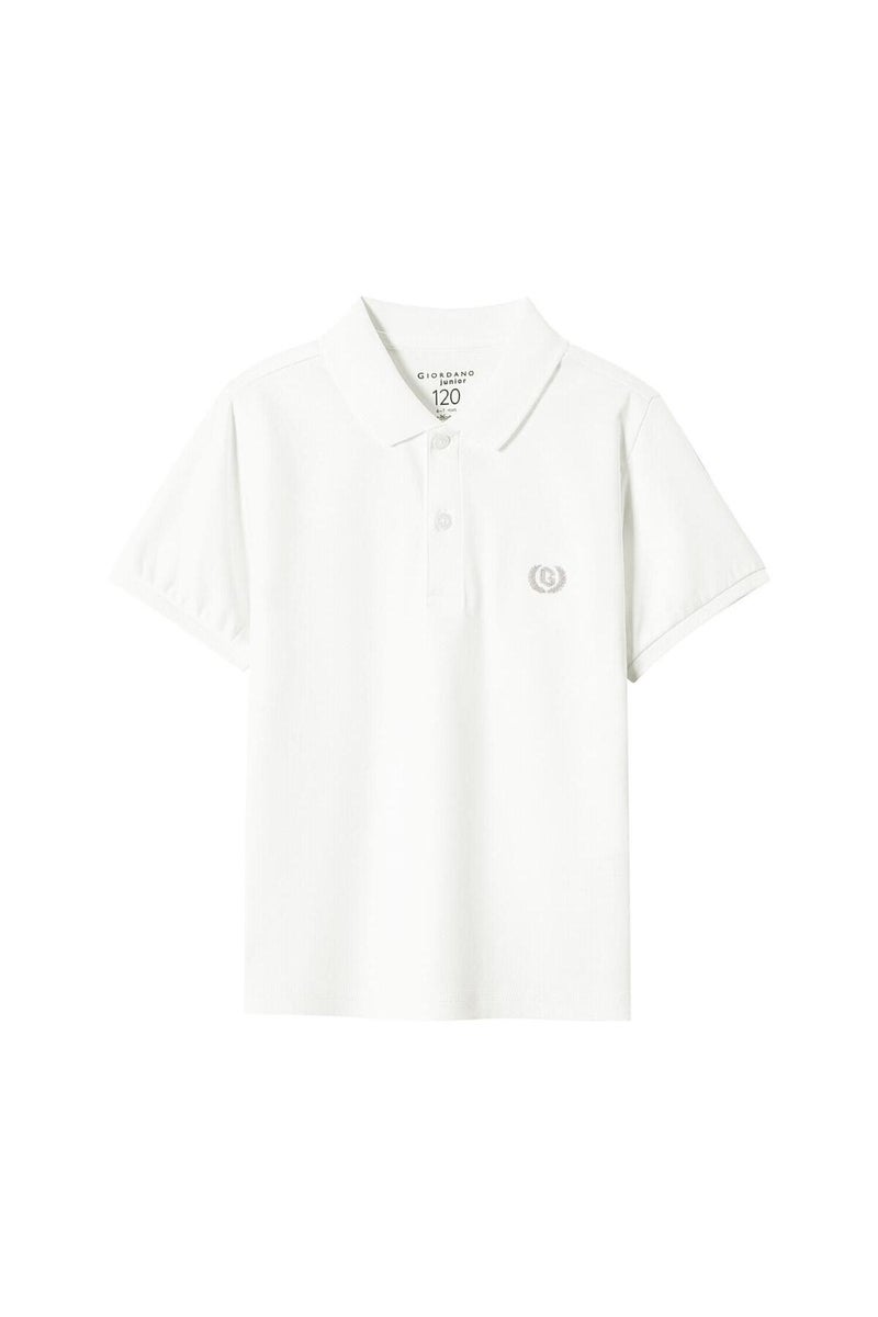 جيوردانو قميص بولو أبيض للأطفال - Image 1