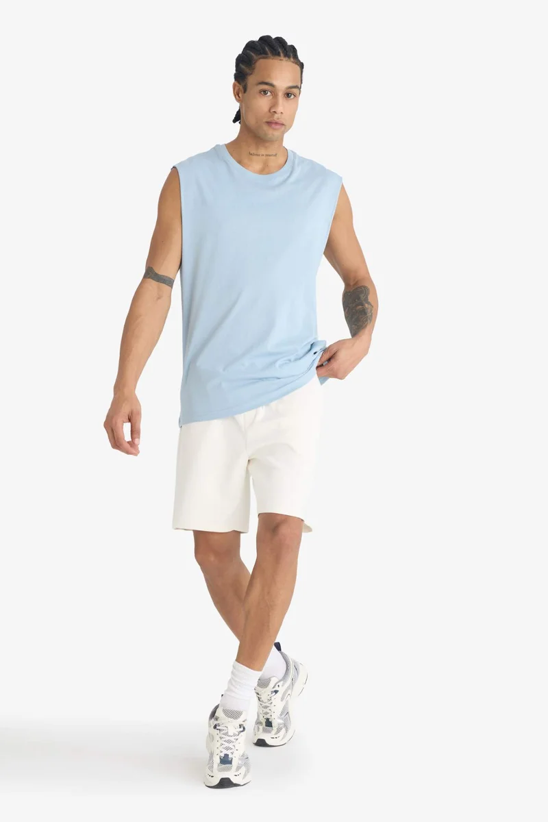 ديفاكتو DeFactoFit Boxy Fit Crew Neck Tank Top