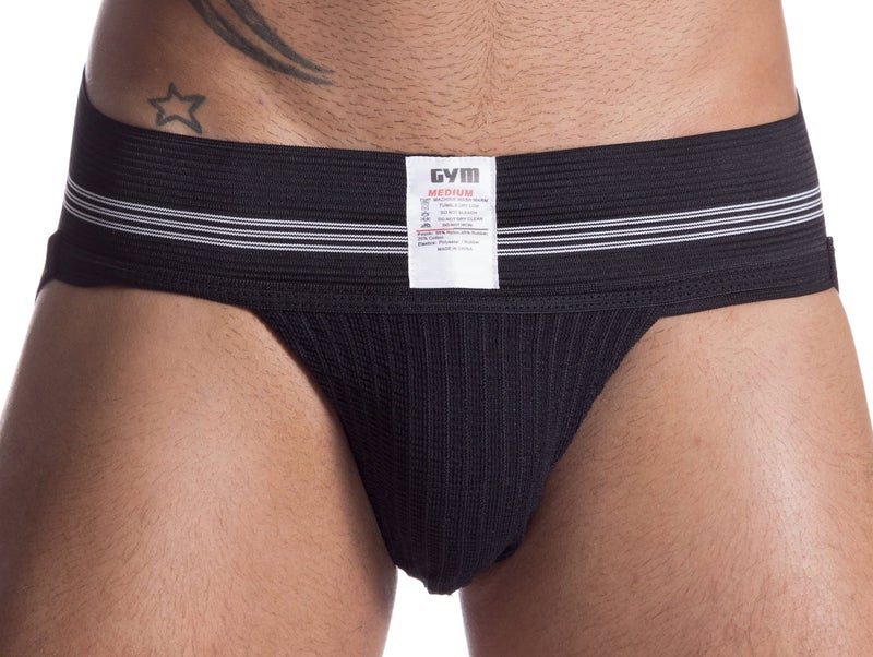 GYM Mens Old School Jockstrap (Small, Black, 1-Pack) - Image 5