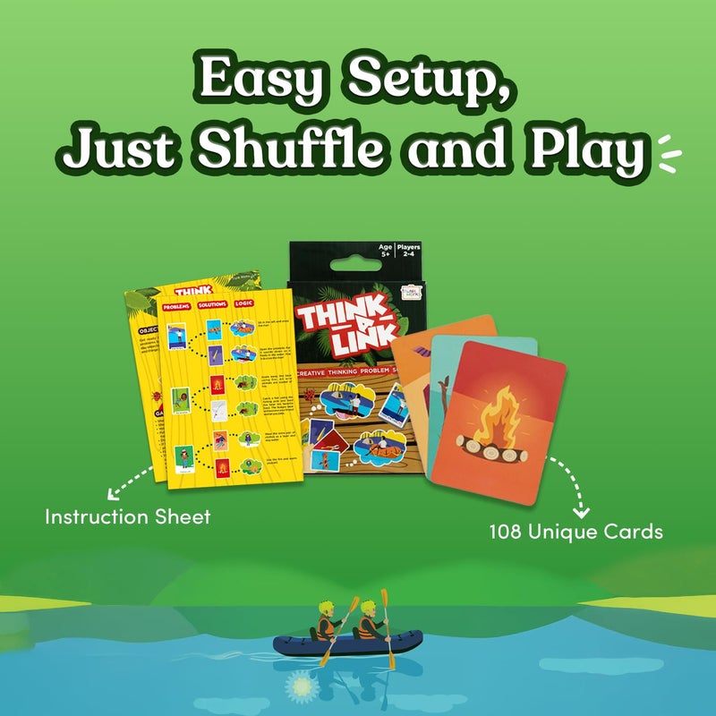 Trunk Works Think A Link Travel Card Game by TrunkWorks | Family Friendly | for Ages 5 and Above | Develops Creative Thinking, Problem Solving, Logic and Reasoning - Image 3