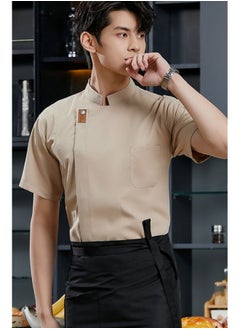 NIBEMINENT Summer  Hotel Restaurant Catering Chef Kitchen Uniform Chef Work Clothes Restaurant Waiter Work Clothes  - Image 1