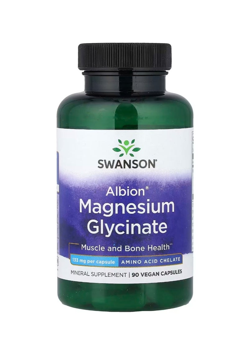 سوانسون ألبيون مغنيسيوم جليسينات 133 مجم - 90 كبسولة نباتية - Image 1