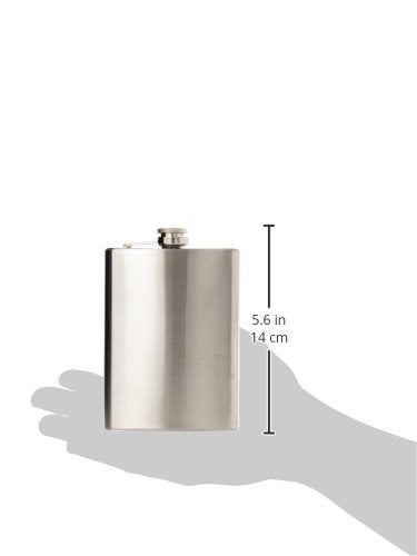 OGGI Stainless Steel Hip Flask- 8oz Liquor flask, Flask Funnel Included, Sleek Flask for Women & Men, Alcohol Gifts - Image 3