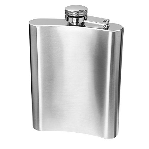 OGGI Stainless Steel Hip Flask- 8oz Liquor flask, Flask Funnel Included, Sleek Flask for Women & Men, Alcohol Gifts - Image 1