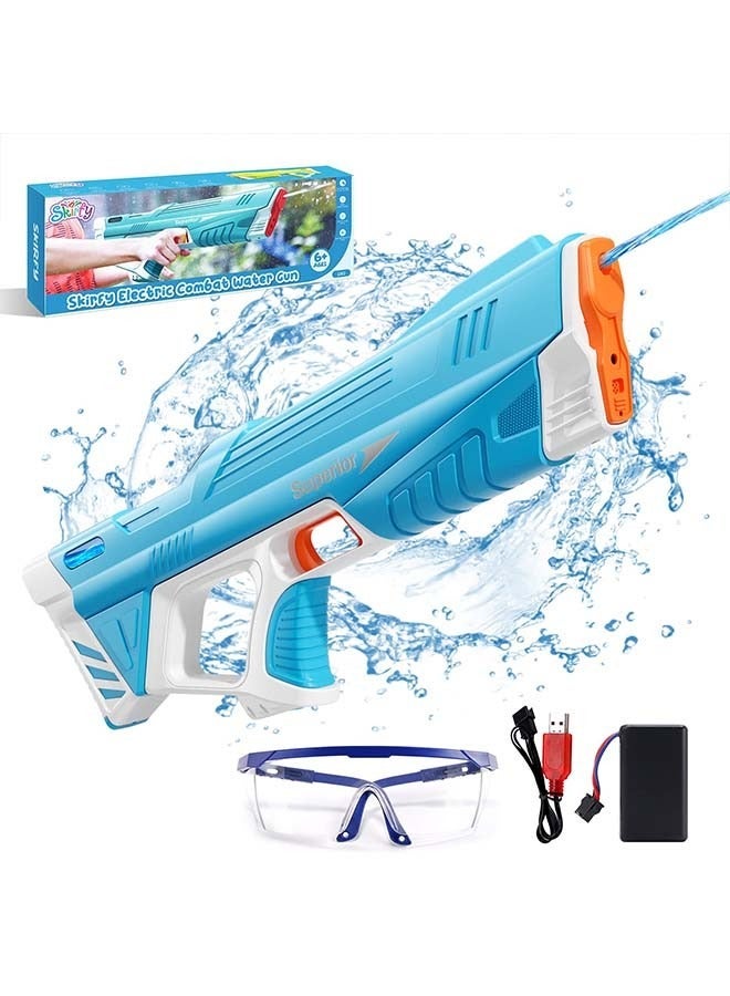 Sakulight Electric Water Gun,Auto Suction Guns for Adults&Kids,Squirt 39 Ft Range,Battery Powered Squirt Gun,Automatic Gun,Water Blaster,Pool Beach Outdoor Party Toys Kids Ages 8-12 - Image 1
