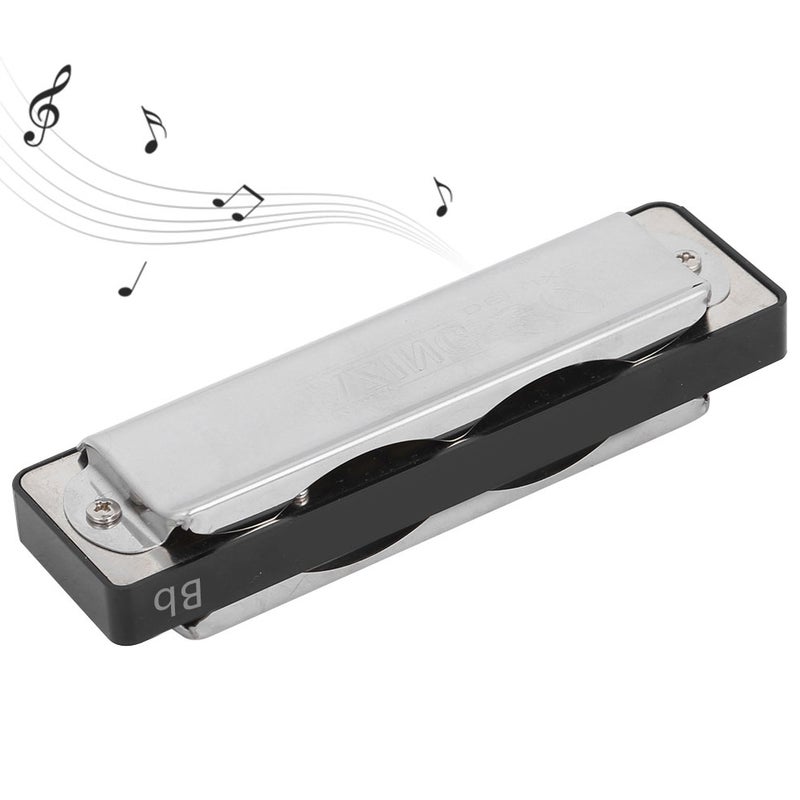 موزيكي الهواء هارمونيكا بليوز ب	key بيف (Bb) ب10 فتحات لممارسة المبتدئين AM‑20DBlack - Image 4