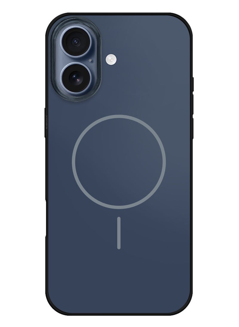 Hard TPU Case Cover for Apple iPhone 17 - Full Edge Coverage - Anti-Fingerprint and Glossy - MagSafe Compatible - Dark Blue - Image 3