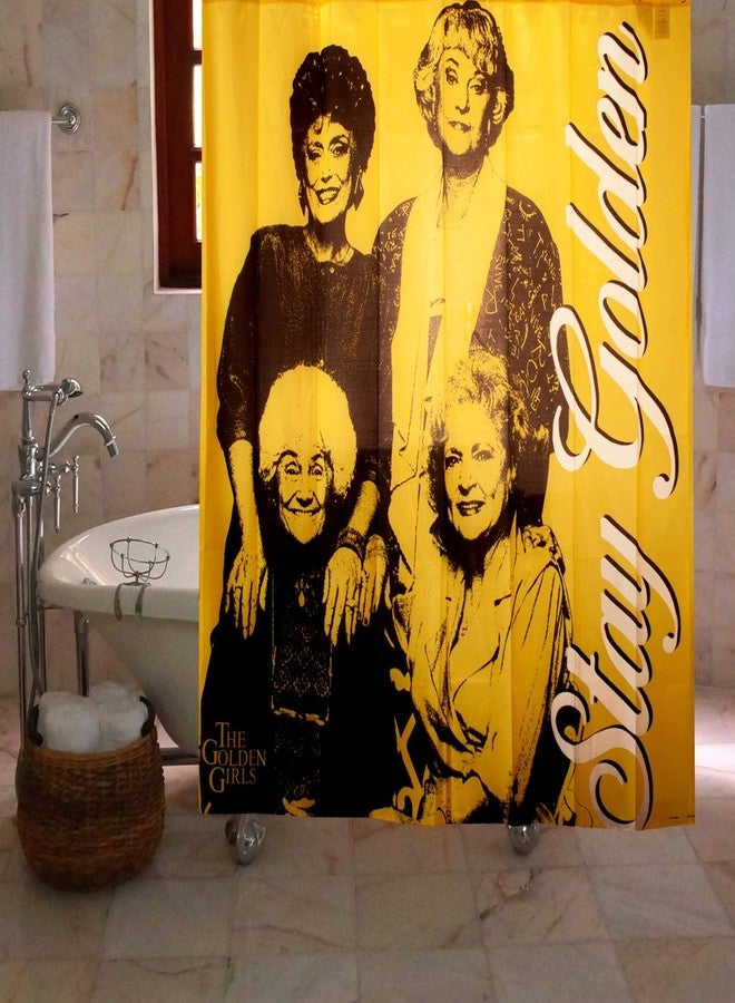 JUST FUNKY Golden Girls Collectibles | Stay Golden Shower Polyester Curtain - Image 3