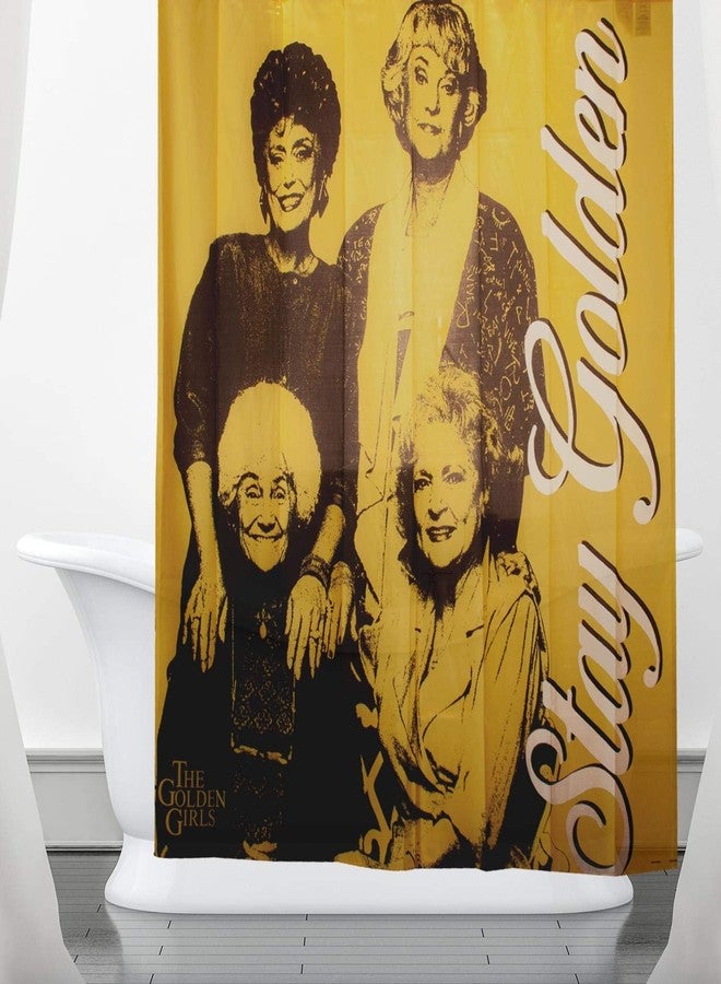 JUST FUNKY Golden Girls Collectibles | Stay Golden Shower Polyester Curtain - Image 5