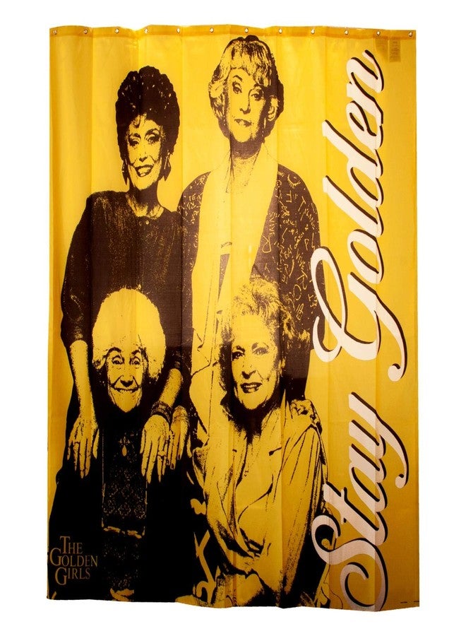 JUST FUNKY Golden Girls Collectibles | Stay Golden Shower Polyester Curtain - Image 2