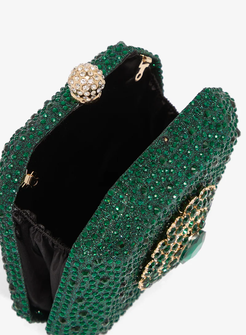 Khizana  GoldAccent  Detailed Diamonte Emebellished Bag for Women | Best Price UAE