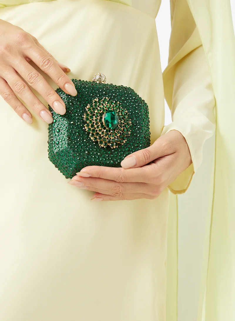 Khizana  GoldAccent  Detailed Diamonte Emebellished Bag for Women | Best Price UAE