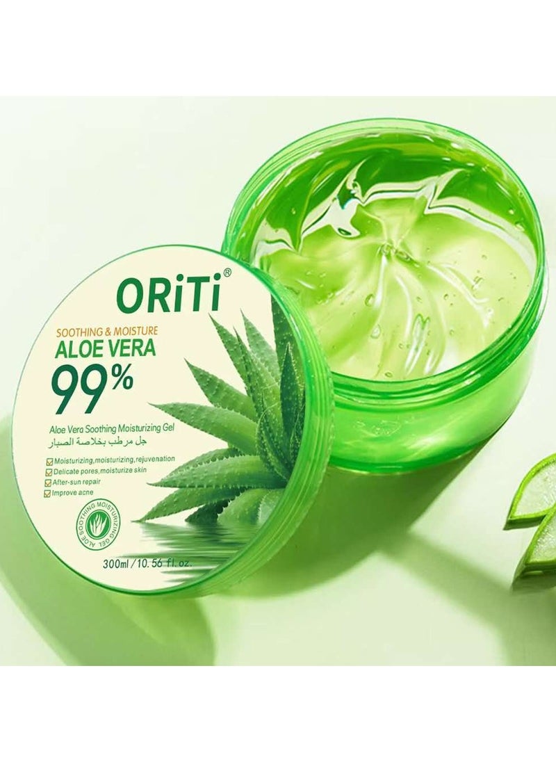 ORiTi - 4 PCS Aloe Vera Soothing Moisturizing Gel Clear 300ml - Image 1
