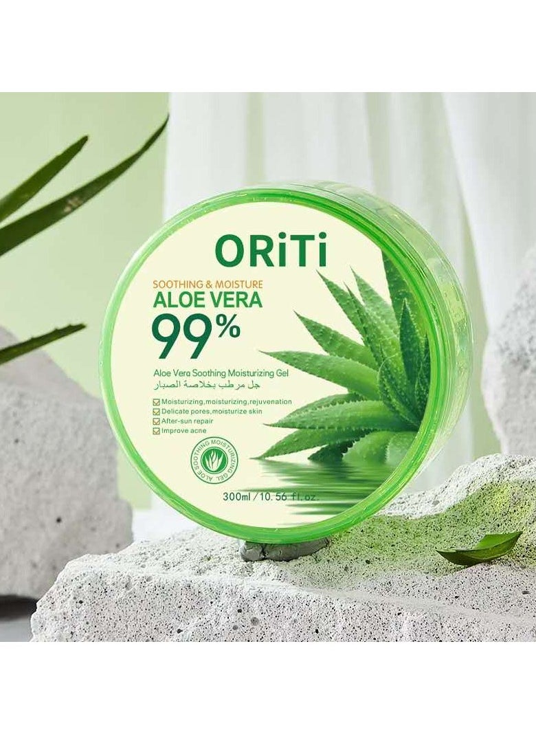 ORiTi - 4 PCS Aloe Vera Soothing Moisturizing Gel Clear 300ml - Image 1
