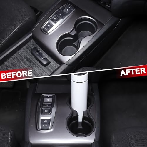 Qiosreui Cup Holder Insert for Honda Pilot 2016-2022/ Honda Passport 2019-2023/ Honda Ridgeline 2020-2023 Accessories, Center Console Water Cup Holder, Insert Cup Holder Coaster, TPE - Image 3