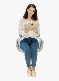 porodo Massage Cushion with Therapeutic Heat / Promotes Good Posture / Dual Airbag Compression / Vibration Modes - Grey  - Image 3