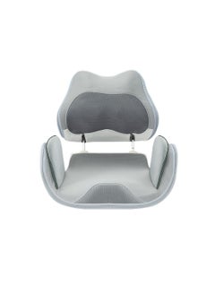porodo Massage Cushion with Therapeutic Heat / Promotes Good Posture / Dual Airbag Compression / Vibration Modes - Grey  - Image 1