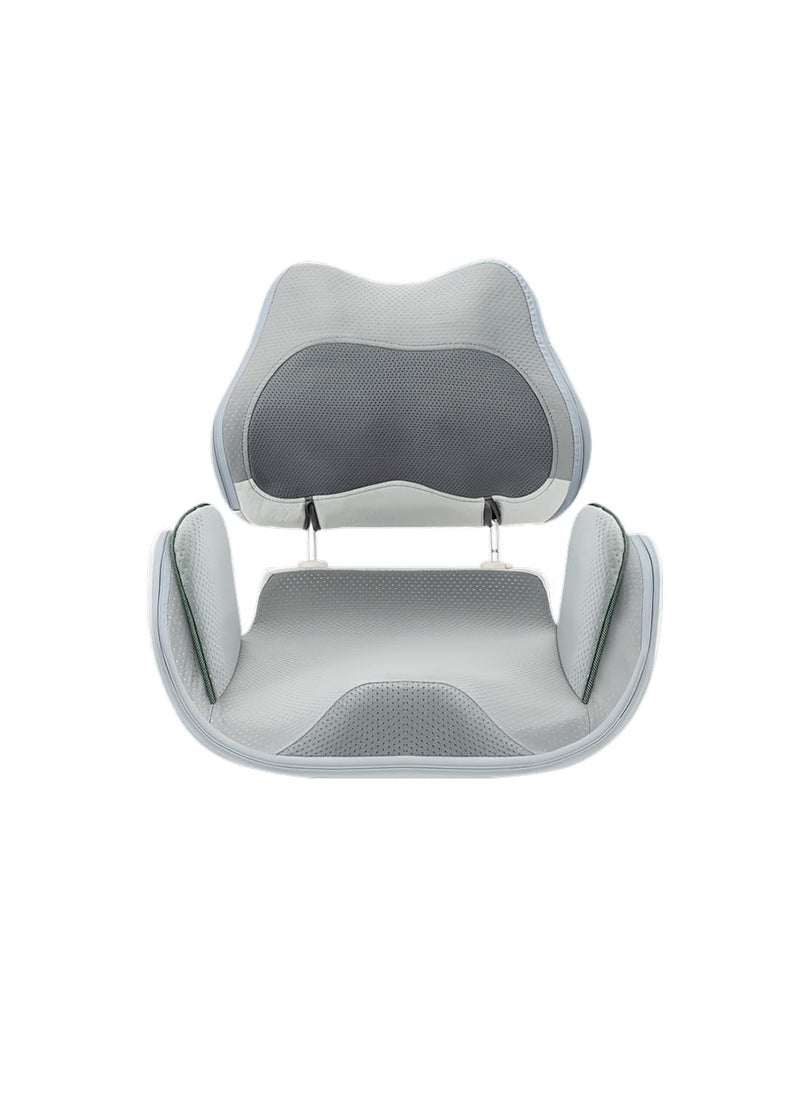 porodo Massage Cushion with Therapeutic Heat / Promotes Good Posture / Dual Airbag Compression / Vibration Modes - Grey  - Image 1