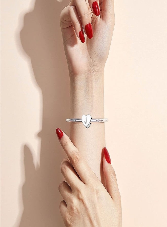 KunBead Initials J Letter Alphabet Love Heart Birthday Bead Charm Compatible with Pandora Bracelet for Women - Image 4