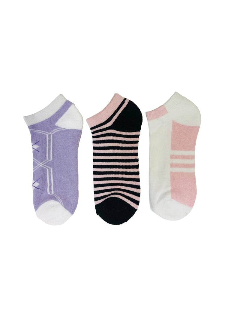 جوارب تيري نصفية للكاحل للسيدات - عبوة من 3 قطع - Image 2