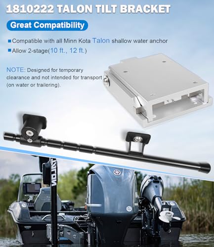 Bonbo 1810222 Talon Tilt Bracket Replacement for Minn Kota Shallow Water Anchor Model Tilt Bracket f10 12 Stage Talons - Image 3