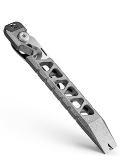 Titanium EDC Pry Bar, Keychain Multitool Tool, Multi-functional Pocket Tool Pry Bar Bottle Opener Keychain Outdoor Tool, Titanium Key Chain for Men, for Outdoor Multitool Camping Accessories
