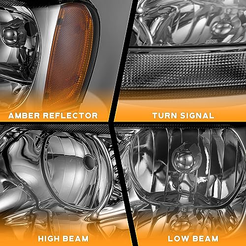WEELMOTO headlight assembly For 1999-2004 Jeep Grand Cherokee with upgraded smoke lens, glare-resistant UV-resistant anti-fogging headlights assembly replacement for 99 00 01 02 03 04 Grand Cherokee - Image 3