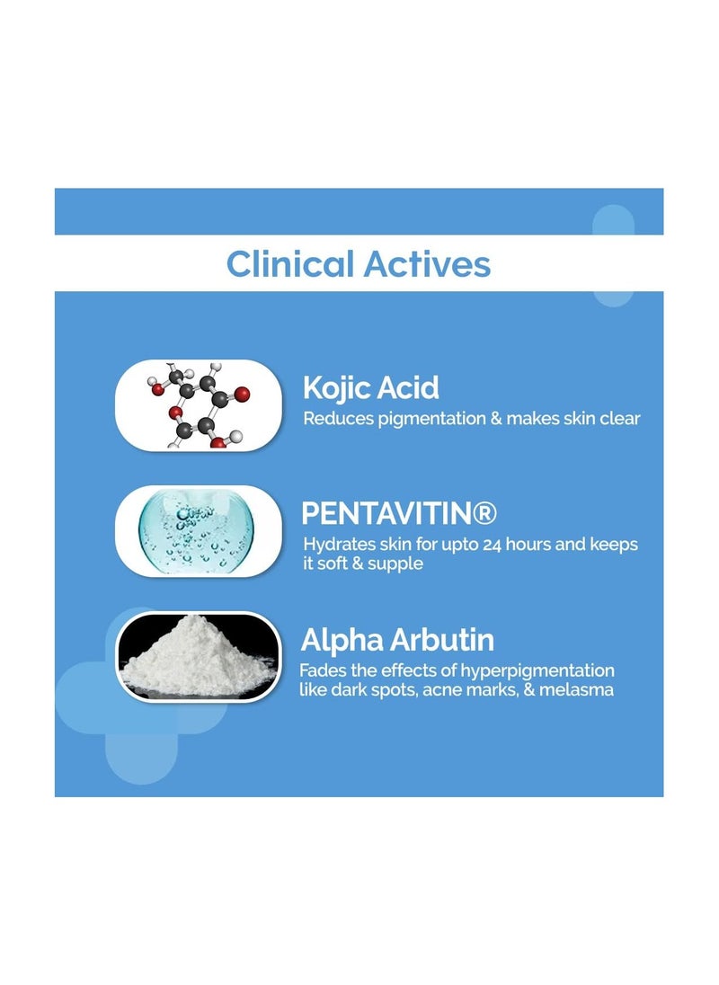 ذا ديرما كو غسول الجسم اليومي بحمض الكوجيك 1% من The Derma Co مع ألفا أربوتين للبقع الداكنة والتصبغات - 250 مل  - Image 4