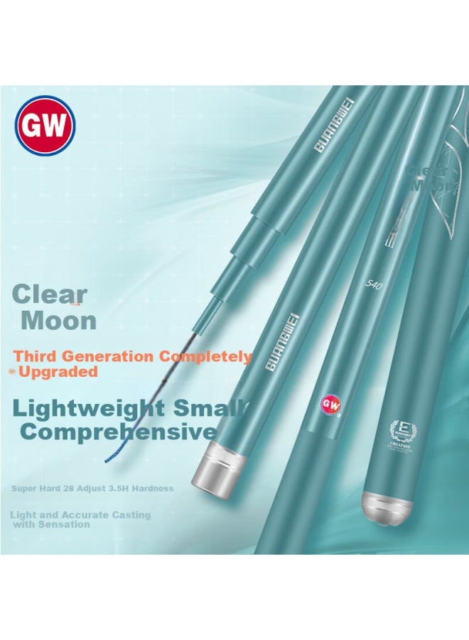 Gw Fishing Rod, Handheld, 3.6 Meters, 3.5h Qingyue Third Generation, Ultra-light, Ultra-hard, Wild Fishing, All-purpose Rod, Platform Fishing Rod, Fishing Tackle - Image 1