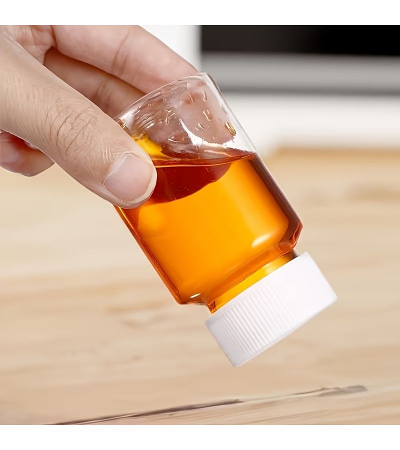 10 Clear Plastic Lidded Containers 1.69oz 5 Liquid Solid And Powder Bottles Plus 5 More - Image 4