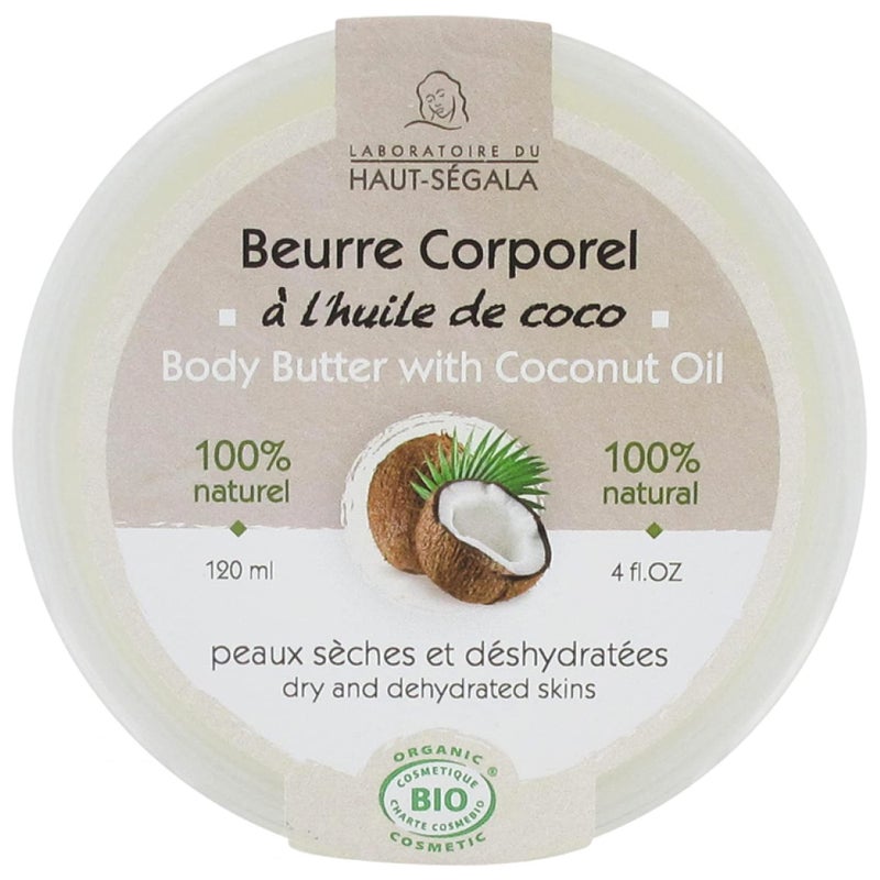 Laboratoire Du Haut-Segala Organic Body Butter with Coconut Oil, 120 ml