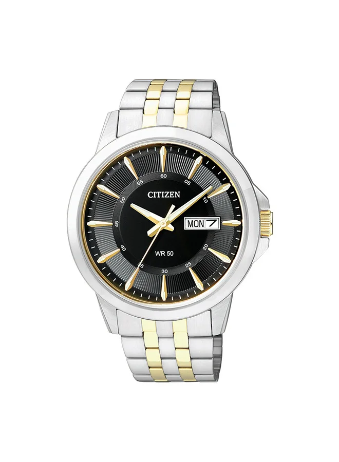 CITIZEN Men's Stainless Steel Strap with Two-Tone Gold Plating Quartz Standard Watch BF2018-52E - 41 mm