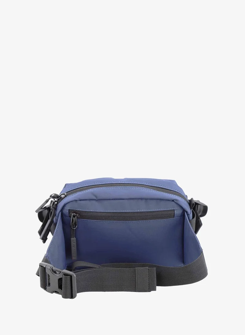 Discovery Navy Discovery SHIELD RPET Polyester Waist Bag Blue(Navy), Hip Bag With Adjustable Strap, RFID Pocket, Suitable For Travel, Outdoors, Gym, Hiking For Men And Women  | Best Price UAE