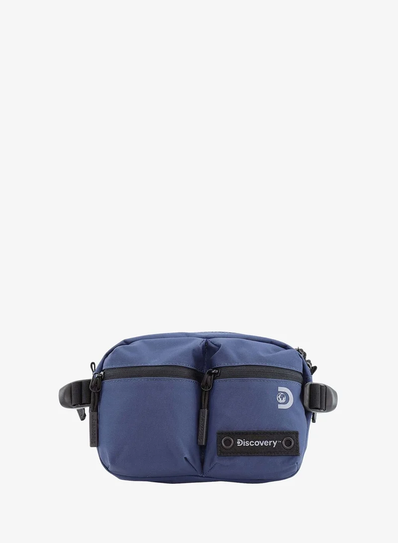 Discovery Discovery SHIELD RPET Polyester Waist Bag Blue(Navy), Hip Bag With Adjustable Strap, RFID Pocket, Suitable For Travel, Outdoors, Gym, Hiking For Men And Women