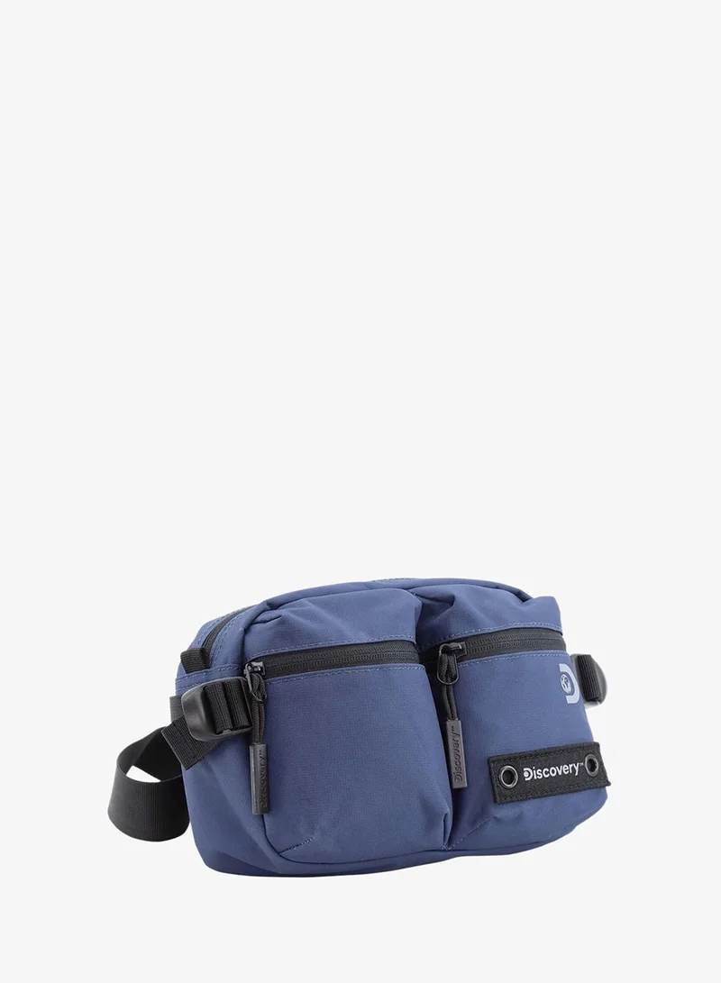 Discovery Navy Discovery SHIELD RPET Polyester Waist Bag Blue(Navy), Hip Bag With Adjustable Strap, RFID Pocket, Suitable For Travel, Outdoors, Gym, Hiking For Men And Women  | Best Price UAE