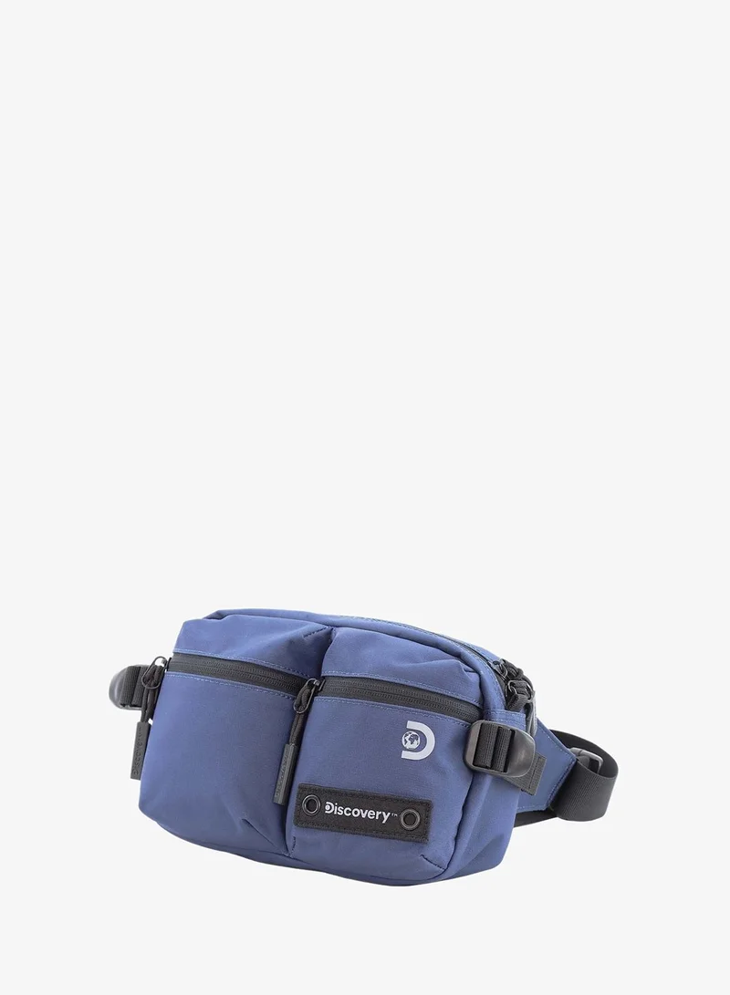 Discovery Discovery SHIELD RPET Polyester Waist Bag Blue(Navy), Hip Bag With Adjustable Strap, RFID Pocket, Suitable For Travel, Outdoors, Gym, Hiking For Men And Women