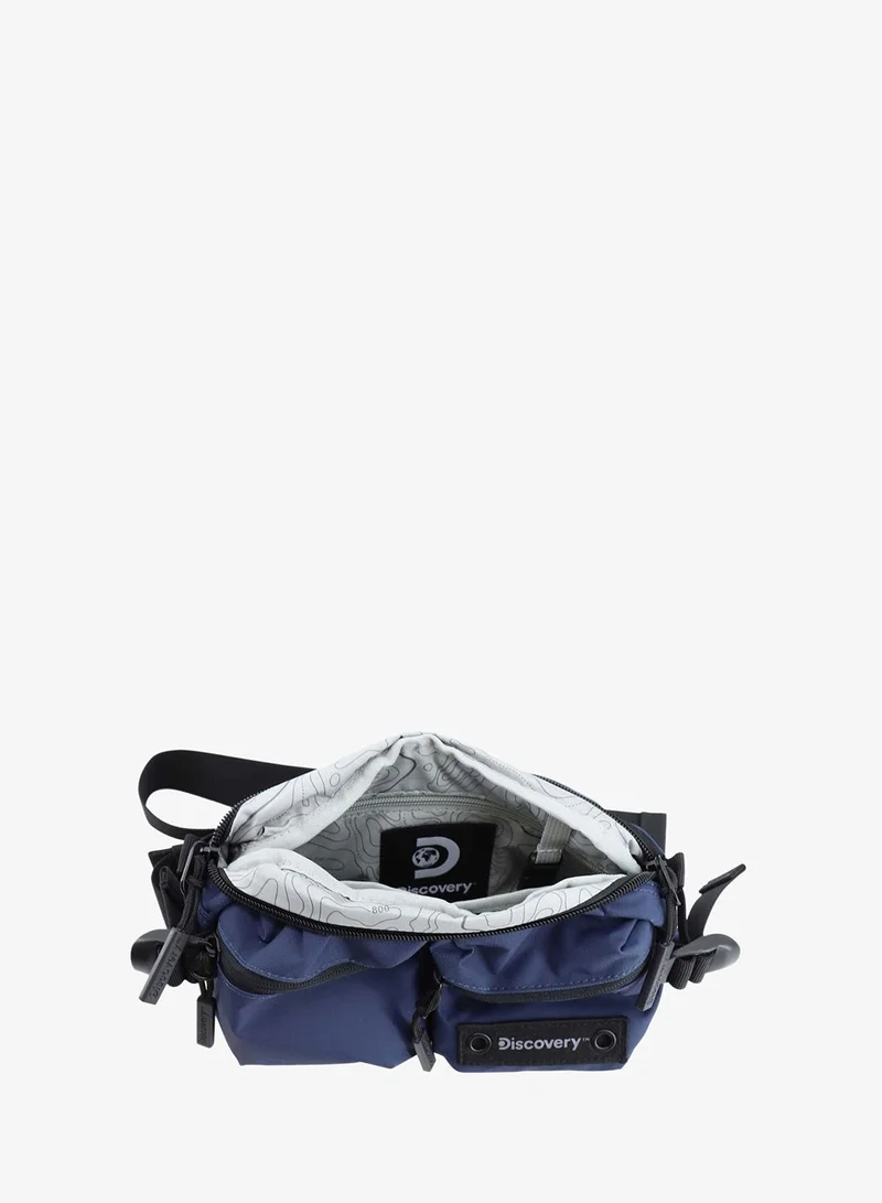 Discovery Navy Discovery SHIELD RPET Polyester Waist Bag Blue(Navy), Hip Bag With Adjustable Strap, RFID Pocket, Suitable For Travel, Outdoors, Gym, Hiking For Men And Women  | Best Price UAE