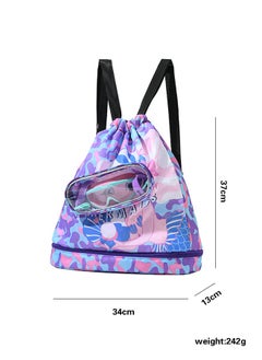 JiuAn Kids Dry Wet Swim Backpack for Swimmers,Sport Knapsack for Kids,Sports Backpack,Waterproof Dry Wet Separated Sack  - Image 4