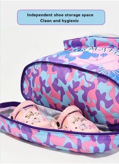 JiuAn Kids Dry Wet Swim Backpack for Swimmers,Sport Knapsack for Kids,Sports Backpack,Waterproof Dry Wet Separated Sack  - Image 2