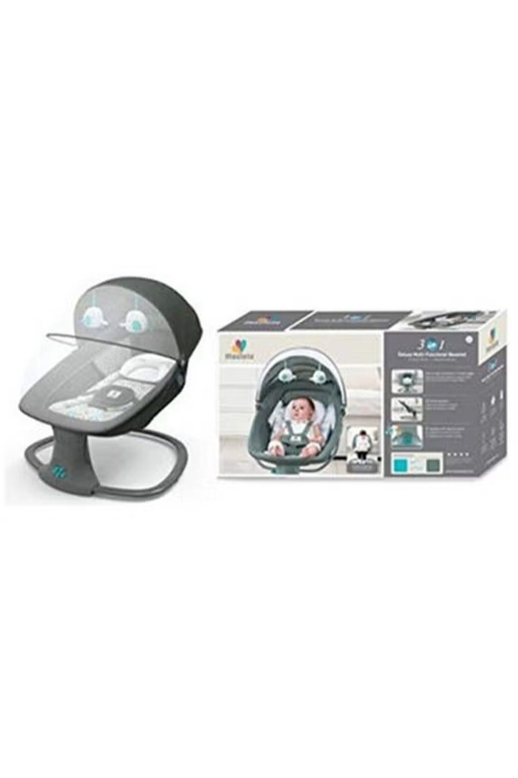 Mastella 3 In 1 Deluxe Multi-Functional Baby Swing Bassinet With Integrated Mosquito Net - Image 4