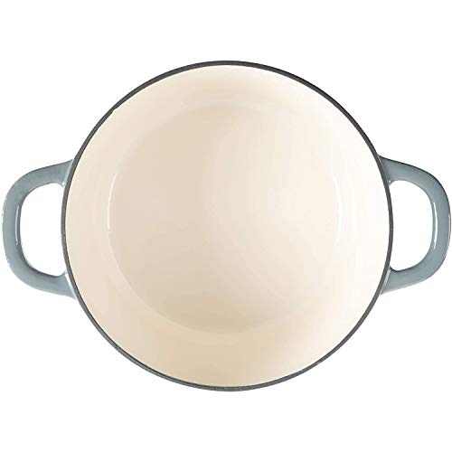 Crock-Pot Artisan Round Enameled Cast Iron Dutch Oven, 7-Quart, Slate Gray - Image 5