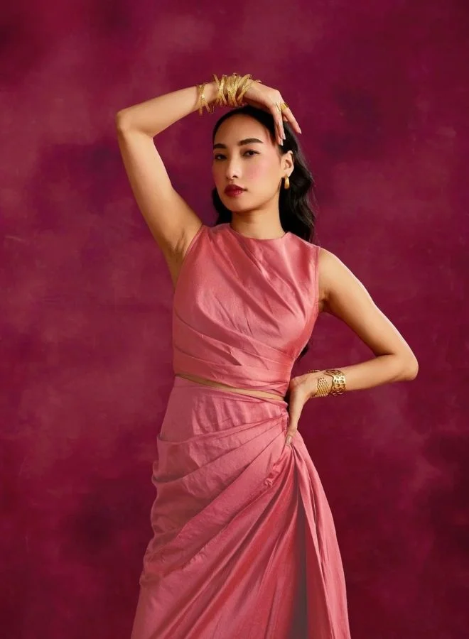 Abhishti Drape Skirt and top Set