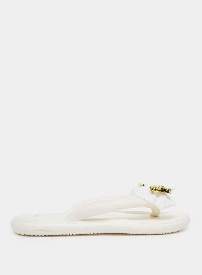 Styli Embellished Bow Detail Flip Flop - Image 1